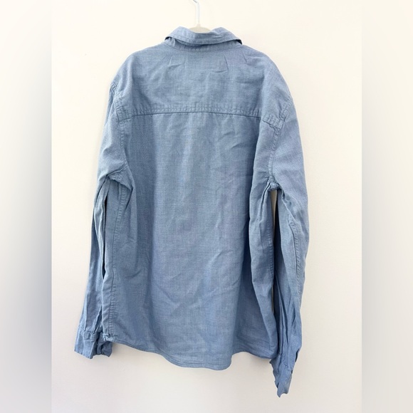 Abercrombie Kids Boys Chambray Long Sleeve Button Down Shirt Size 11/12 - Picture 2 of 3